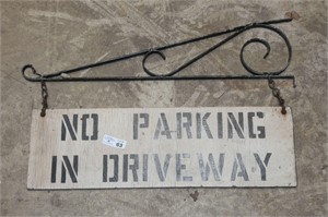 No Parking in Driveway Hanging Sign