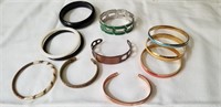 Bracelets, solid, copper, plastic