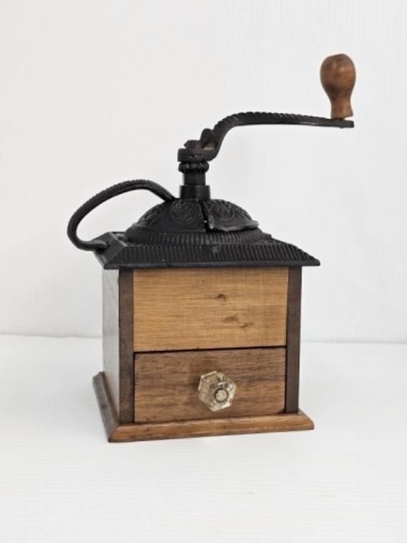 CAST IRON TOP COFFEE GRINDER