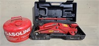 2.5 Gal. Metal Fuel Container & Rolling Floor Jack