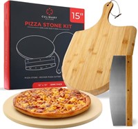 Culinary Couture Deluxe Kit 15 Round Pizza Stone f