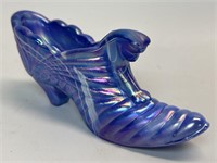 Fenton Slag Glass Shoe
