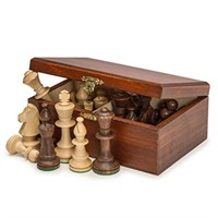 Staunton No. 5 Tournament Chess Pieces w/ Wood