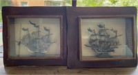 Sailboats in Shadow Boxes