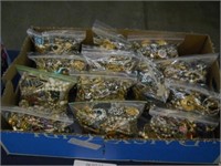 13 BAGS OF MISC. COSTUME JEWELRY PIECES