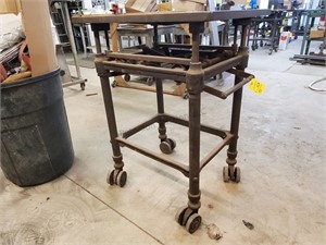 Hamilton Vintage Rolling Steel Lift Table