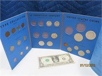 partial book 20th Century Coins *some silver*