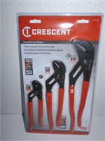 New Crescent 3pc Torque & Groove Plier Set