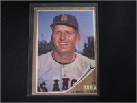 1962 TOPPS #96 ELI GRBA ANGELS VINTAGE