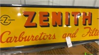 Zenith Metal Sign raised Lettering Single Sided!!