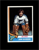 1974 Topps #11 John Davidson EX to EX-MT+