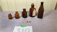 Antique Poison Bottles Lot BOF