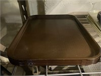 New brown food serving trays lot