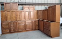 (AZ) Kitchen & Bath Cabinet Set, Coffee Glaze