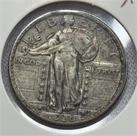 Of) 1920-d standing liberty Quarter condition XF