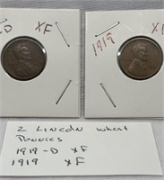 Of) 1919-d and 1919 Lincoln wheat pennies