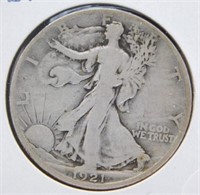 1921-S Standing Liberty Half Dollar.