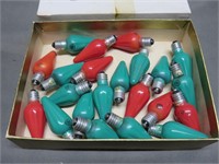 Small Box of 70S Vintage Christmas Bulbs
