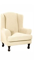 New Wing Chair Slipcovers 2 Pieces Stretch