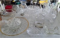 Cut Glass, Pitchers, Decanters, Metal Squirrel