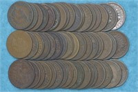 Roll of 1800s Indian Head Cents