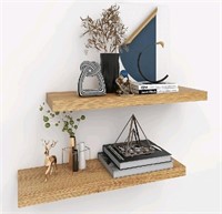 New INHABIT UNION Oak Floating Shelves for Wall, 2