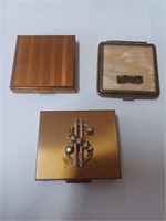Lot of Vtg. Compacts-One w/ Adv.