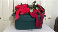 LARGE TOTE FULL OF GARLAND AND BOWS
