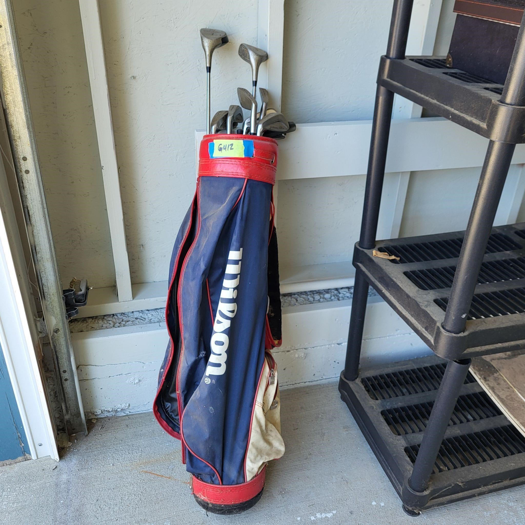 G412 Golf bag and clubs