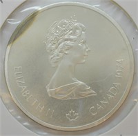 1974 1.6 OZ SILVER CANADA 10 DOLLAR  GEM