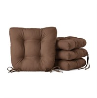 Mainstays Faux Suede 14.5" Chair Cushion 4Pack