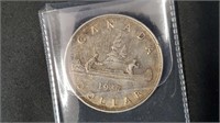 1937 Canadian One Dollar Coin