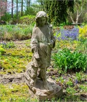 Cast Stone Statue of Young Lady