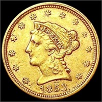 1853 $2.50 Gold Quarter Eagle CLOSELY