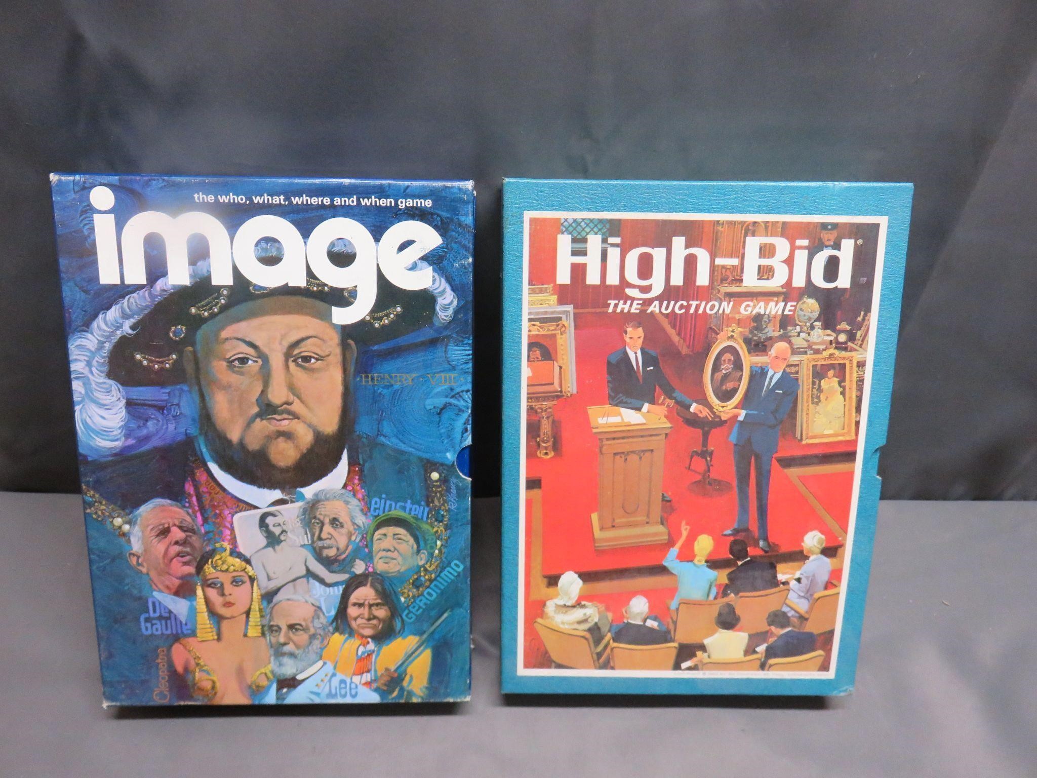 Image and High Bid Book Shelf Games