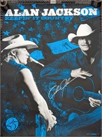 Autographed Alan Jackson 25th Anniversary Poster