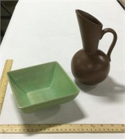 2 Royal Haeger pottery pieces