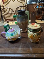 Teapot, Vase, & Jar