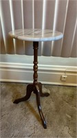 MCM marble top occasional table
24in h x 12in