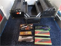 6-- POCKET KNIVES IN MAKE-UP CASE