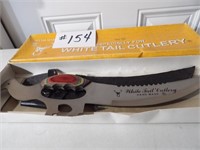 Whitetail Cutlery knife w/ sheath in box