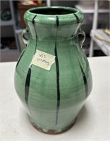 K Marked Glazed Pottery Vase