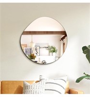 Irregular Bathroom Mirror for Wall 24x24"