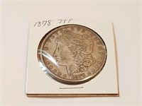 1878 7TF MORGAN SILVER DOLLAR COIN