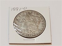 1891-O MORGAN SILVER DOLLAR COIN