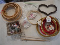 Embroidery Hoops, Dowels & more