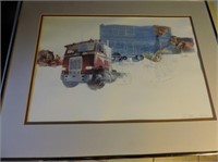 Signed and numbered Freightliner print