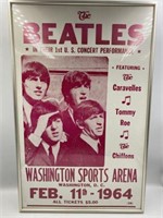 THE BEATLES FRAMED CONCERT POSTER