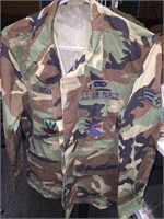 Air Force Camo Shirt with Patches