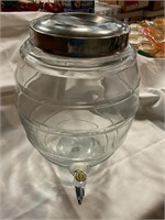 2 gallon glass barrel drink dispenser